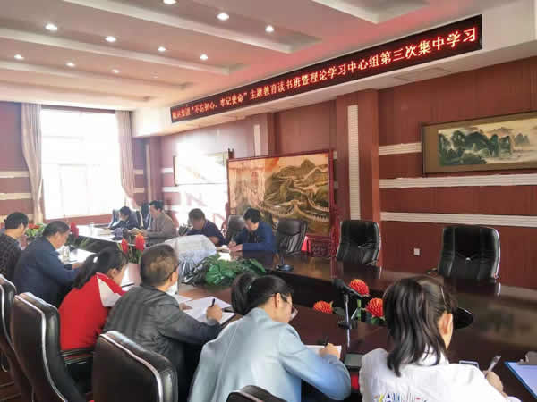 隴運集團(tuán)公司召開“不忘初心、牢記使命”主題教育讀書班暨理論學(xué)習(xí)中心組第三次、第四次集中學(xué)習(xí)會議