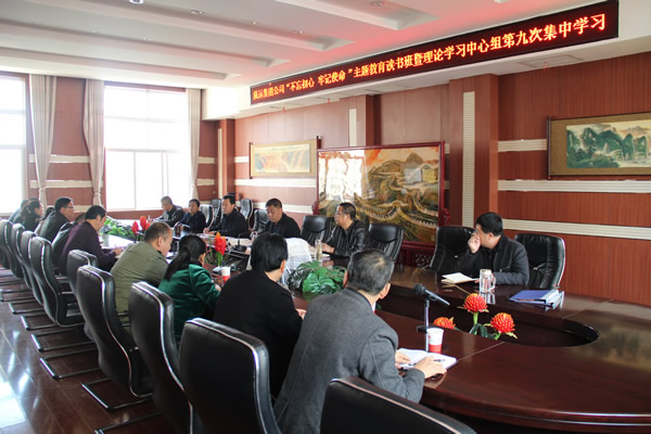 隴運集團公司黨委召開“不忘初心、牢記使命”主題教育讀書班暨理論學(xué)習(xí)中心組第九次集中學(xué)習(xí)（擴大）會議