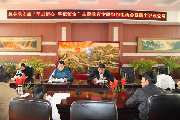 隴運(yùn)集團(tuán)公司機(jī)關(guān)黨支部召開(kāi)“不忘初心、牢記使命”主題教育專題組織生活會(huì)和民主評(píng)議黨員會(huì)